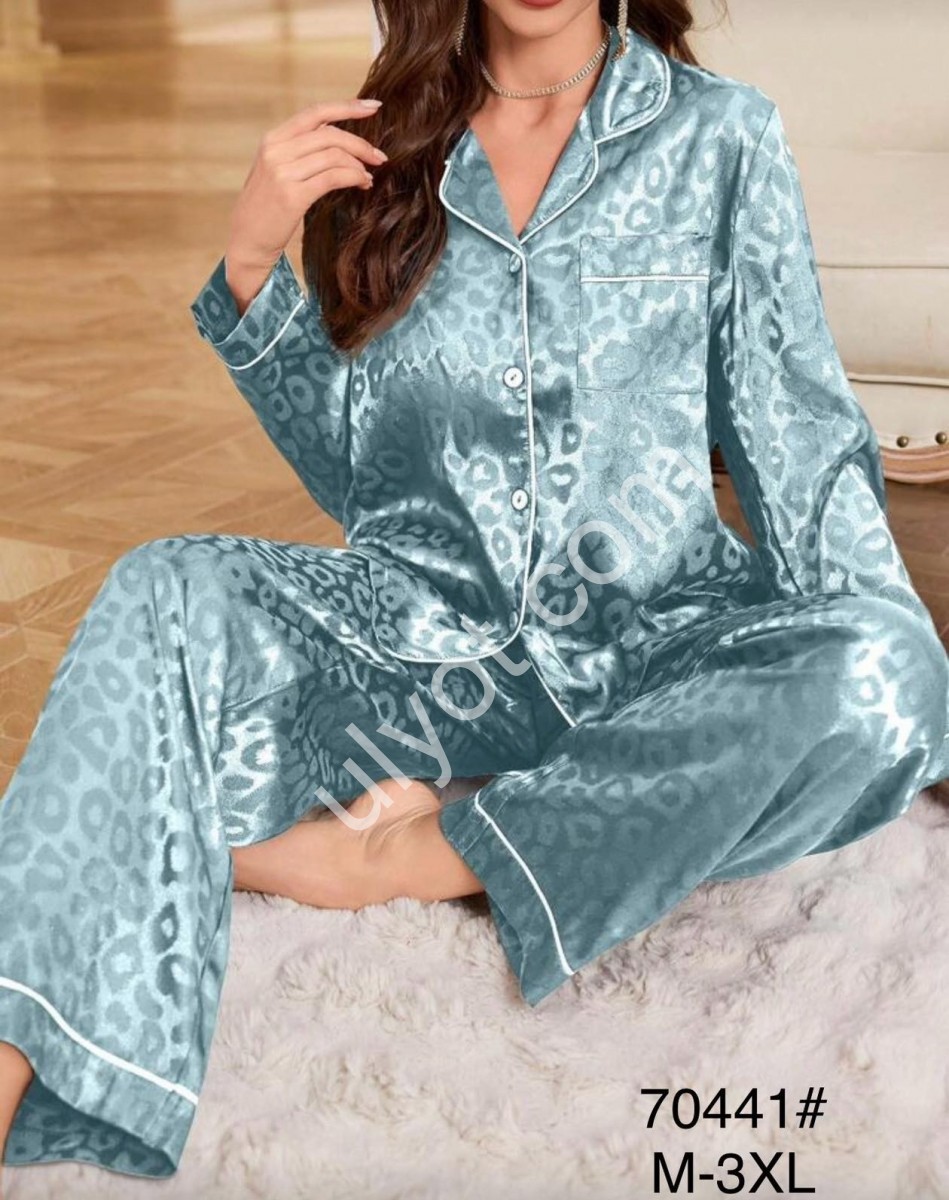 ПИЖАМА (M-3XL) БИРЮЗА 70441