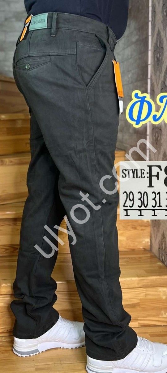 БРЮКИ LONGFEI (29-38) ФЛИС ХАКИ F8607