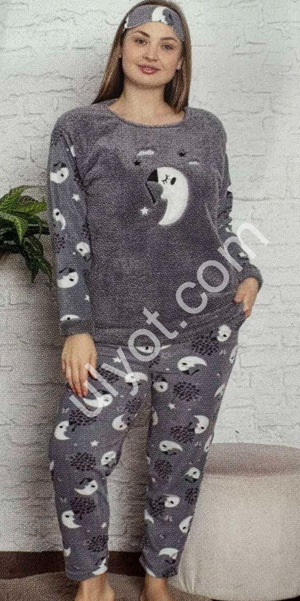 ПИЖАМА (XL-4XL) МАХРА ГРАФИТ 02160