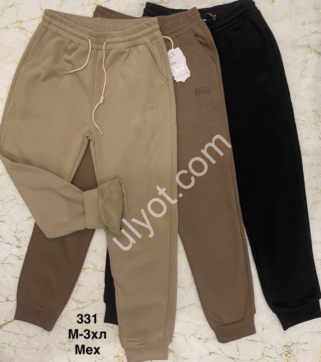 ШТАНЫ (M-3XL) МЕХ МАНЖЕТ МОККО 331