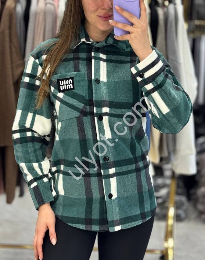 РУБАШКА (42-52) ЗЕЛЕНЫЙ 2494