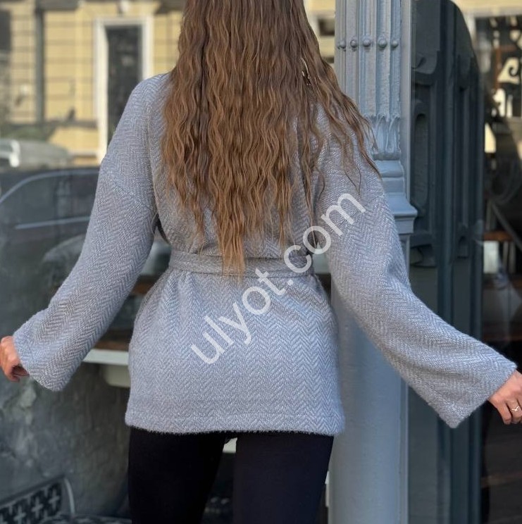 КАРДИГАН (42-48) СЕРЫЙ 1663