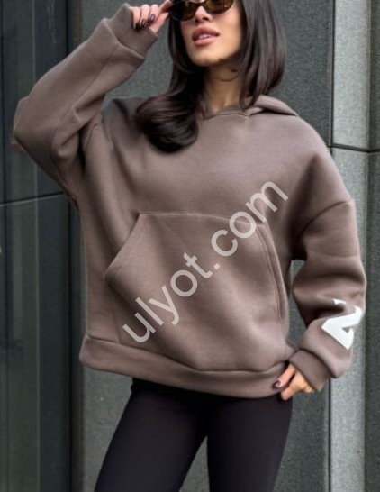 ХУДІ (42-48) ФЛІС КОРИЧНЕВИЙ 4250