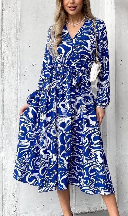 ПЛАТЬЕ (42-52) Т.СИНИЙ 2415