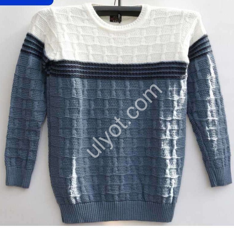 СВИТЕР3 (7-12ЛЕТ) ГОЛУБОЙ 