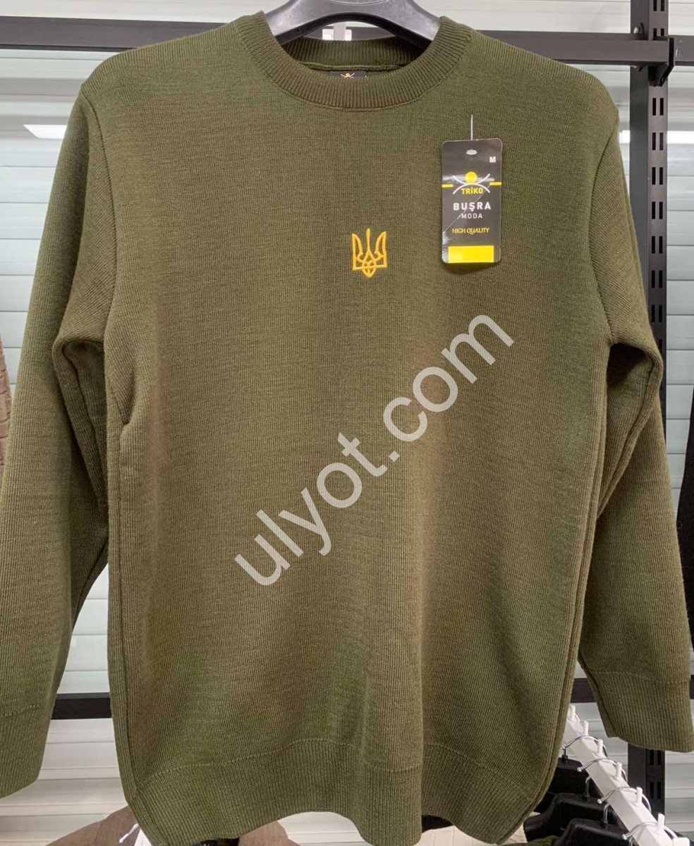 СВИТЕР (M-2XL) ХАКИ M001