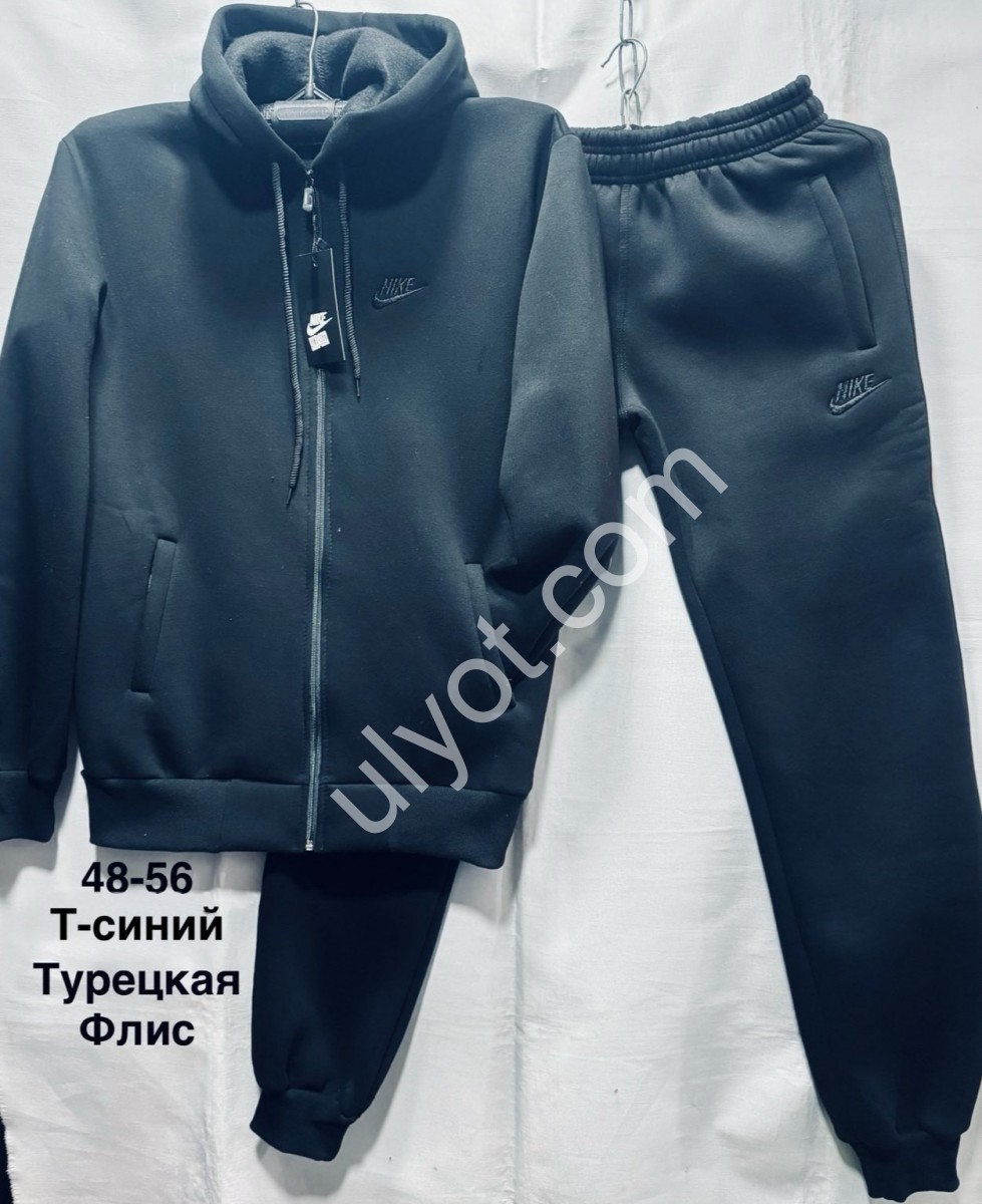 СПОРТ.КОСТЮМ N02 (48-58) ФЛИС МАНЖЕТ Т.СИНИЙ 