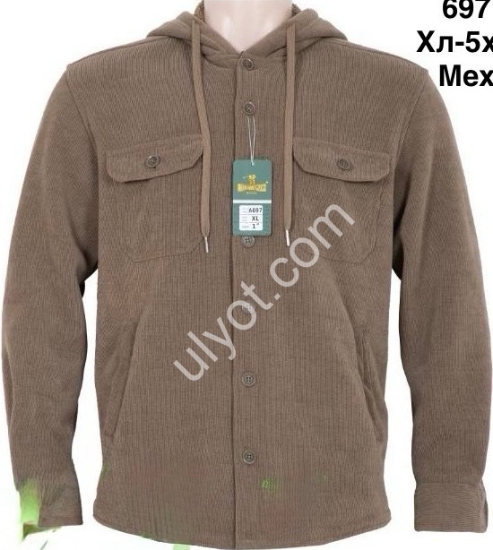 РУБАШКА (XL-5XL) МЕХ МИКС 697