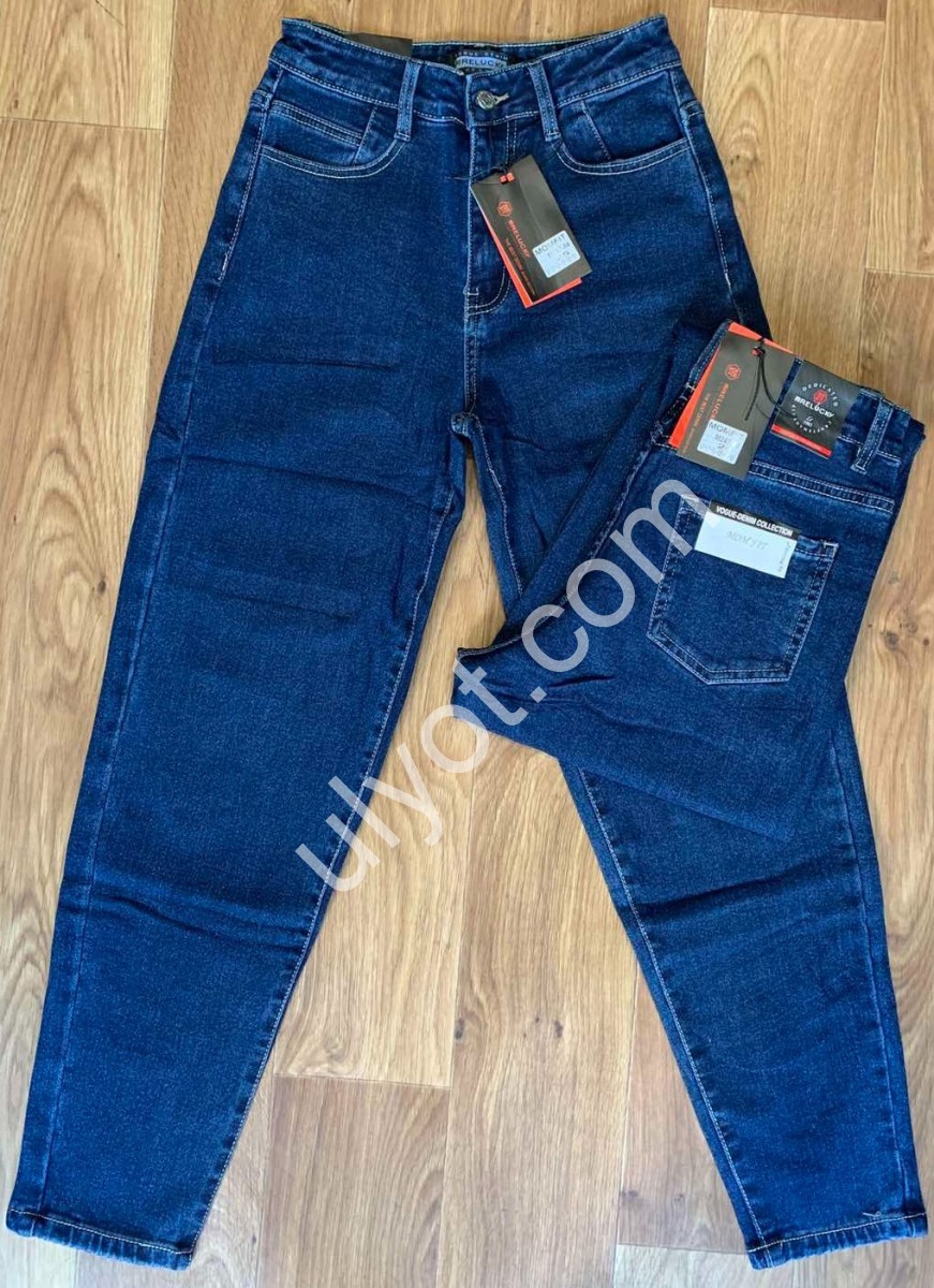 ДЖИНСЫ RELUCKY (25-30) БАЙКА Т.СИНИЙ M247-8