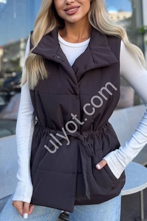 ЖИЛЕТКА (42-52) ШОКОЛАД 01046