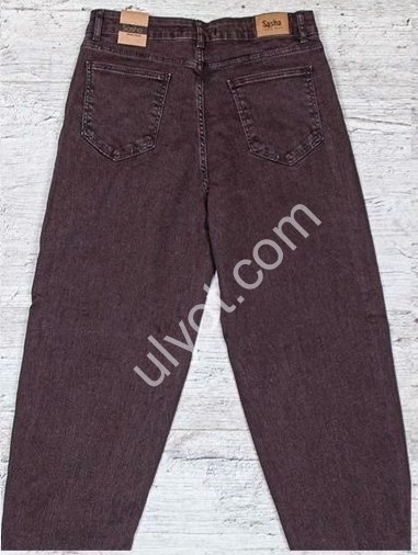 ДЖИНСЫ SASHA (30-36) ШОКОЛАД 2480