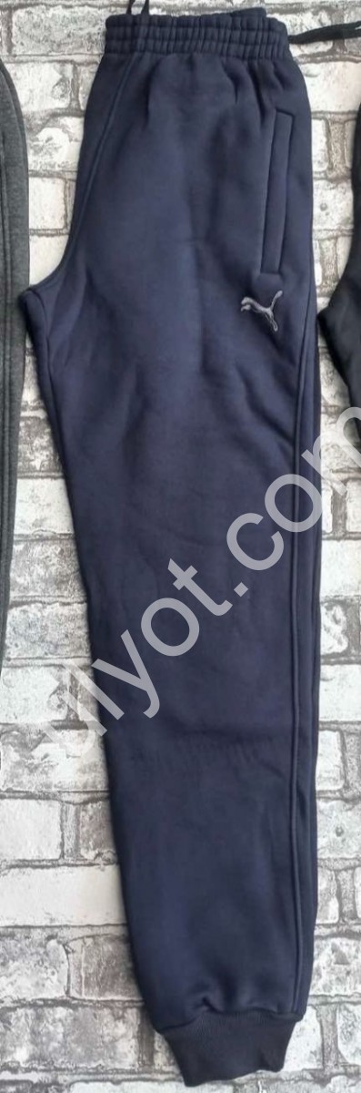 СПОРТ.ШТАНЫ P15 (50-58) ФЛИС МАНЖЕТ Т.СИНИЙ 22