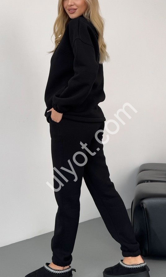 СПОРТ.КОСТЮМ (42-52) МАНЖЕТ ЧЕРНЫЙ 531