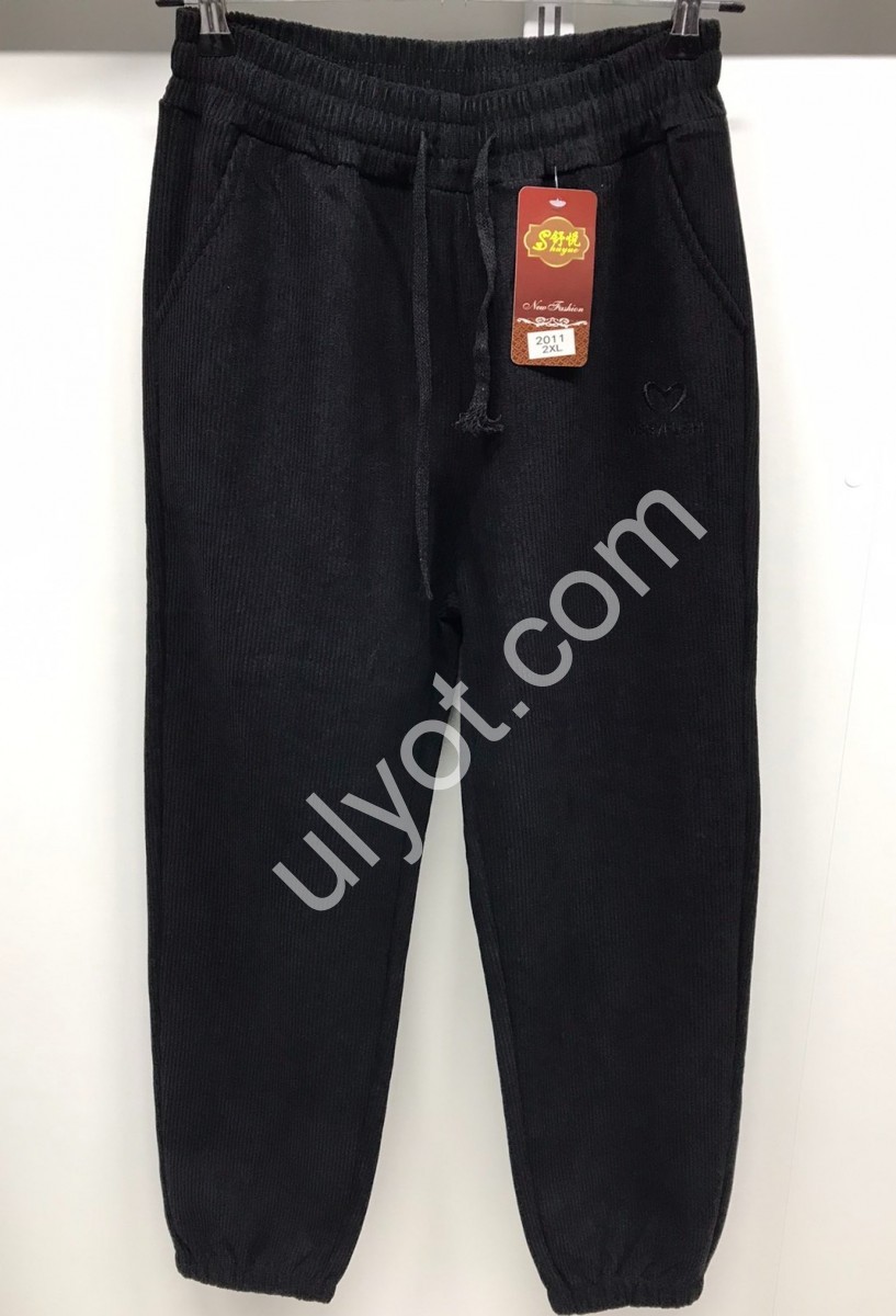 ШТАНЫ (XL-5XL) МЕХ МАНЖЕТ ЧЕРНЫЙ 2011