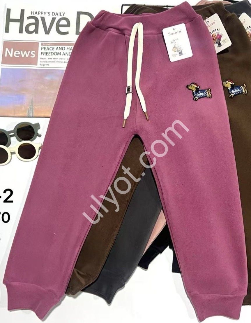 СПОРТ.ШТАНИ (4-9ЛІТ) ФЛІС МАНЖЕТ МІКС 655-2