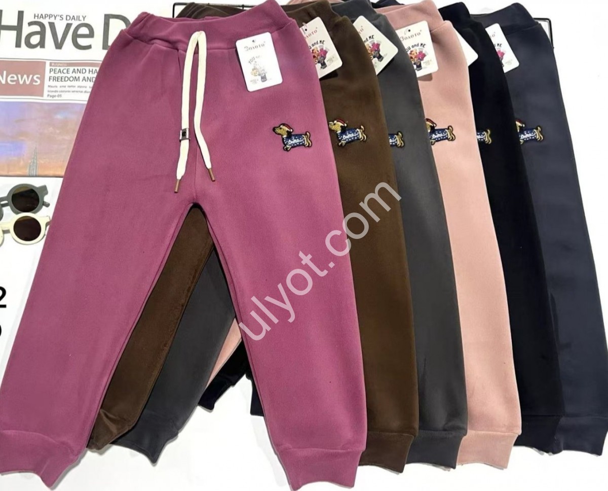 СПОРТ.ШТАНИ (4-9ЛІТ) ФЛІС МАНЖЕТ МІКС 655-2