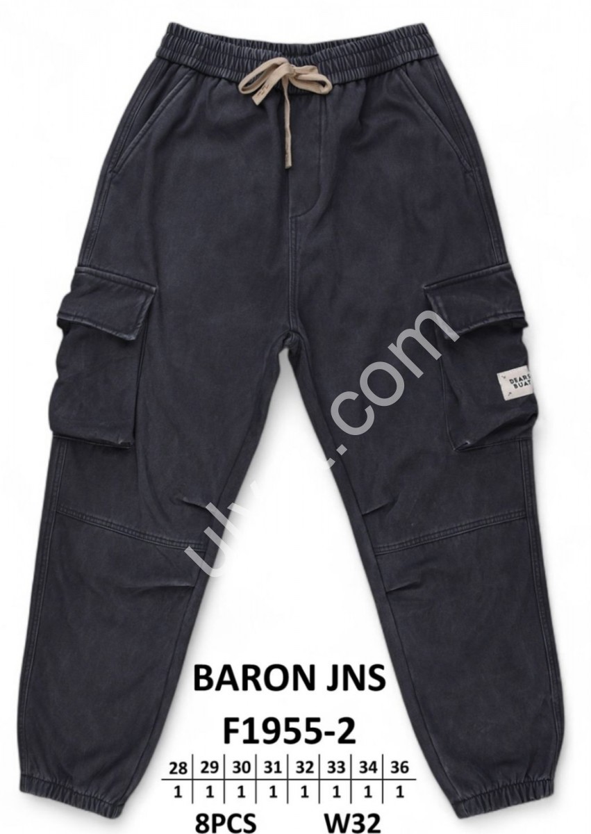 ДЖИНСИ BARON (28-36) ФЛІС ЧОРНИЙ 1955-2