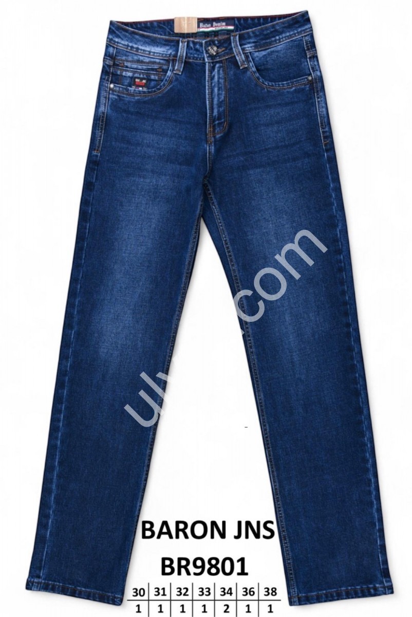 ДЖИНСЫ BARON (30-38) Т.СИНИЙ BR9801