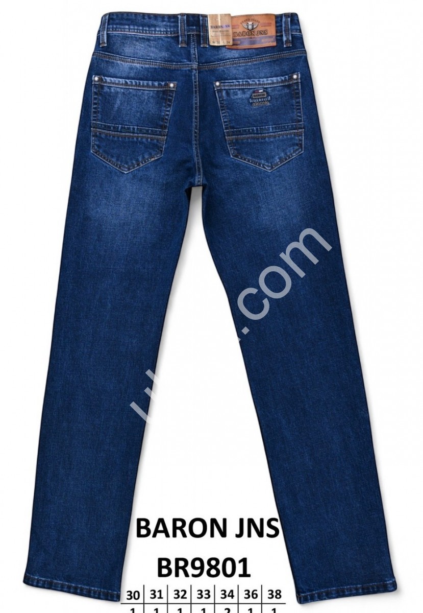 ДЖИНСЫ BARON (30-38) Т.СИНИЙ BR9801