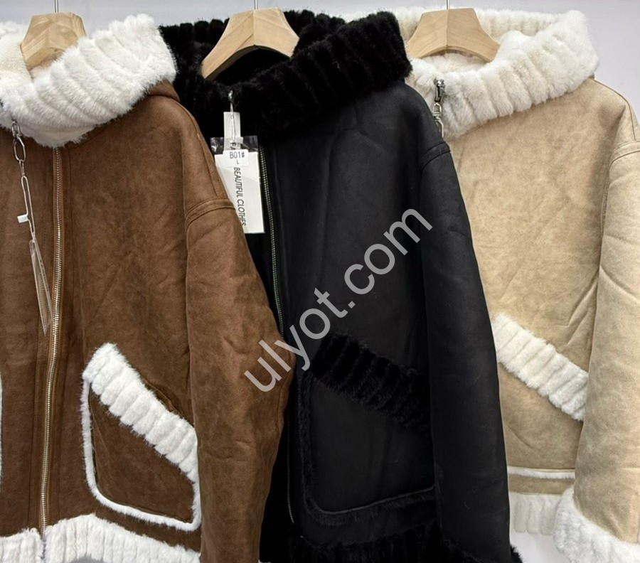 ДУБЛЕНКА ДВОХСТОРІННЯ (L-XL) МІКС B-01