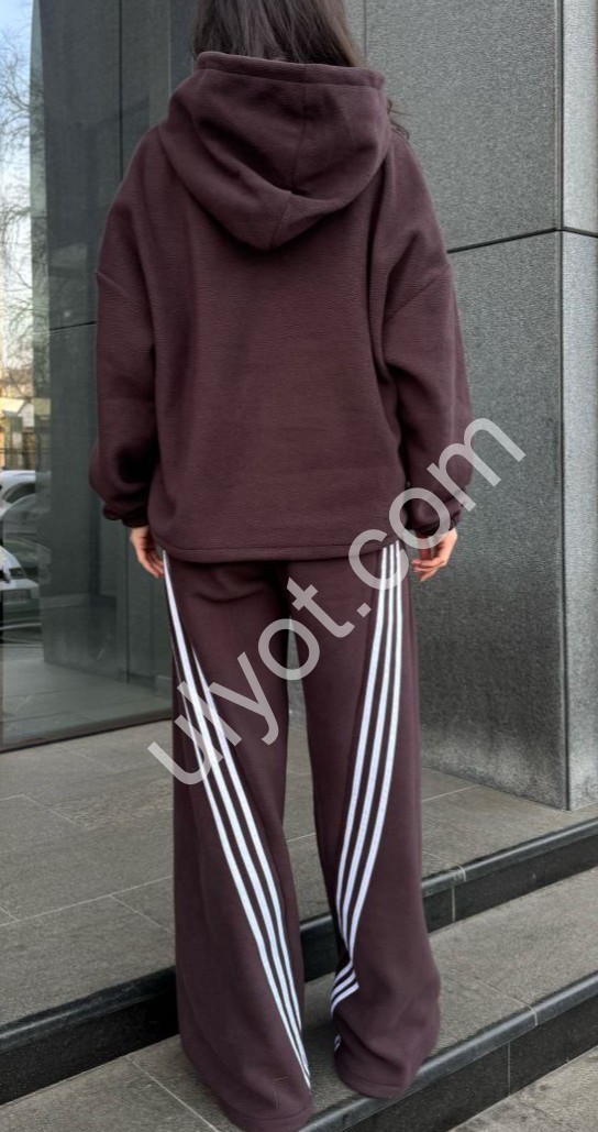 КОСТЮМ (42-48) ФЛІС ШОКОЛАД 1673