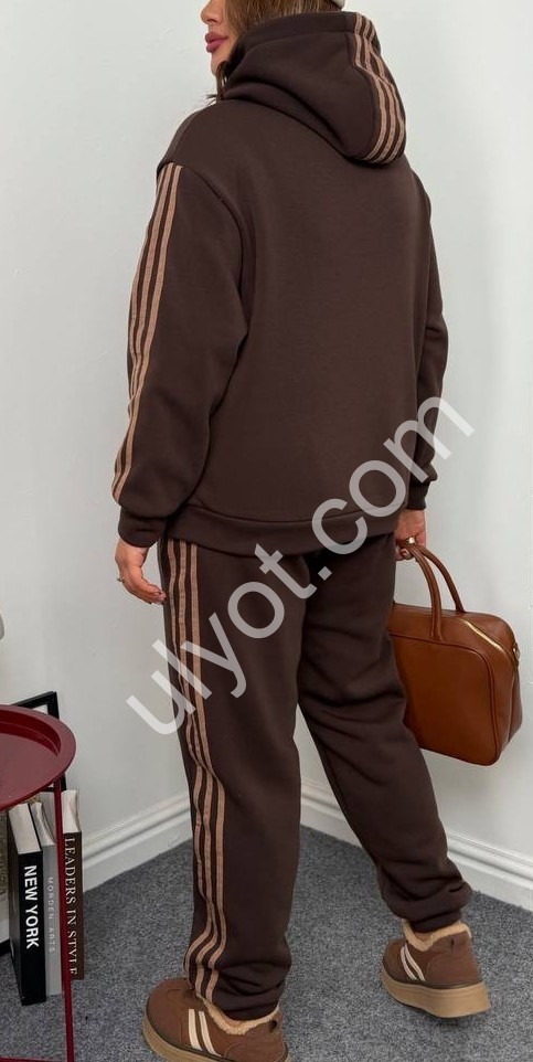 КОСТЮМ (50-62) ФЛИС МАНЖЕТ ШОКОЛАД 220