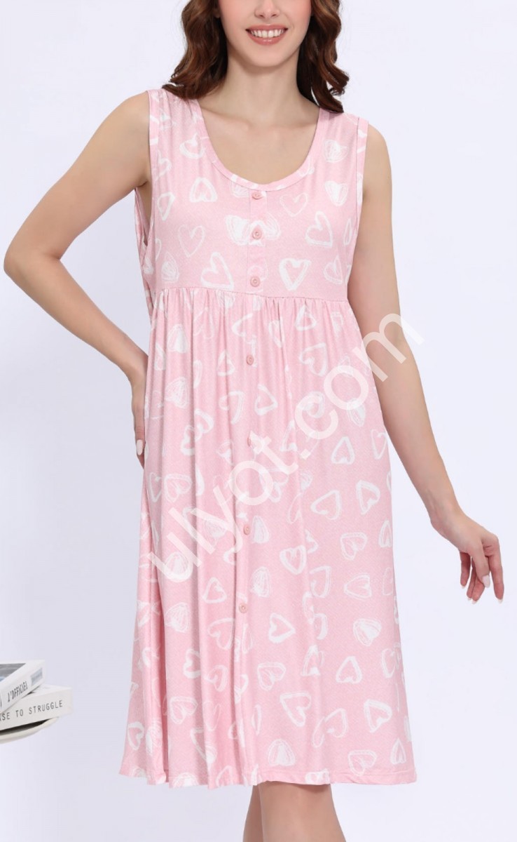 НОЧНУШКА (M-3XL) РОЗОВЫЙ 70419
