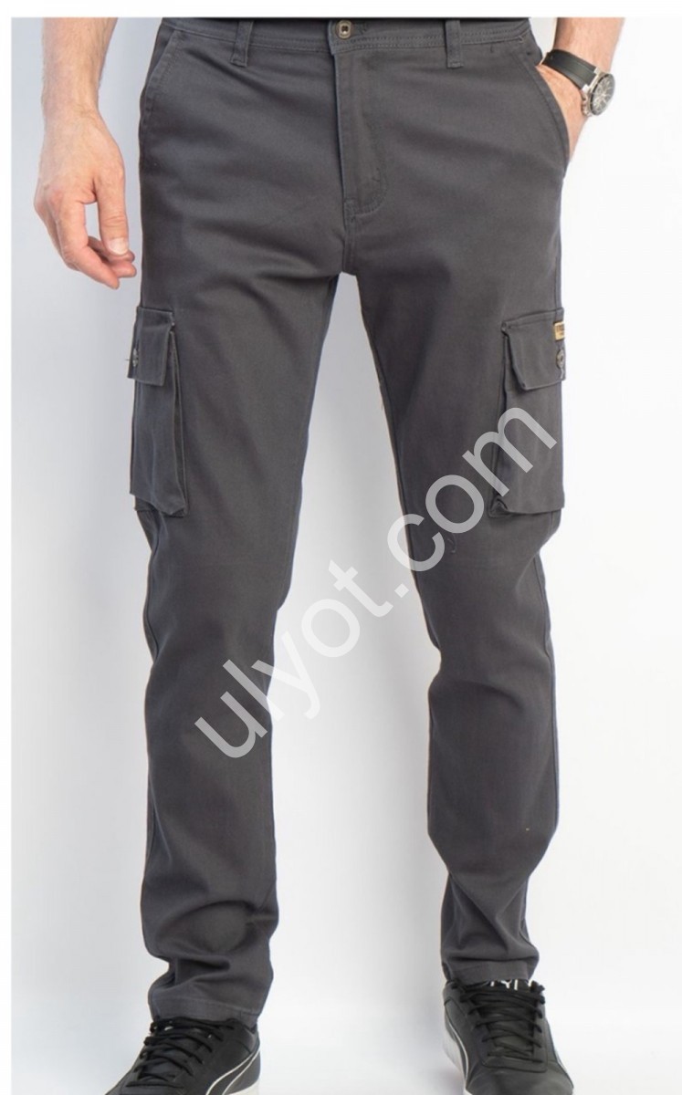ДЖИНСИ RTROOSS (29-36) КАРГО СІРИЙ 8083-3