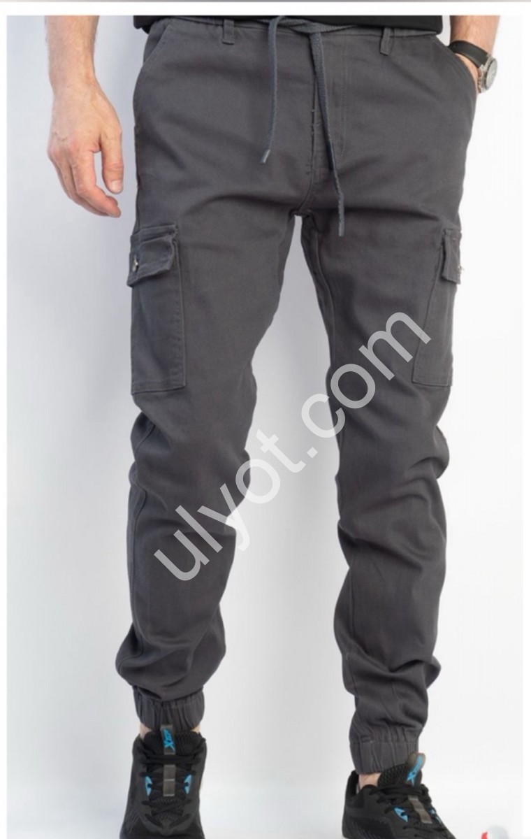 ДЖИНСЫ RTROOSS (30-36) КАРГО СЕРЫЙ 8078-3