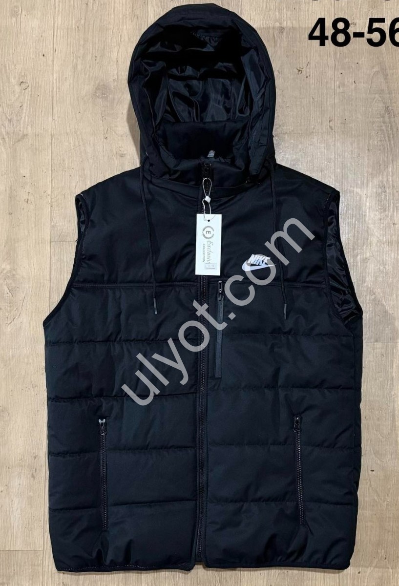ЖИЛЕТКА N02 (48-56) ЧЕРНЫЙ 50