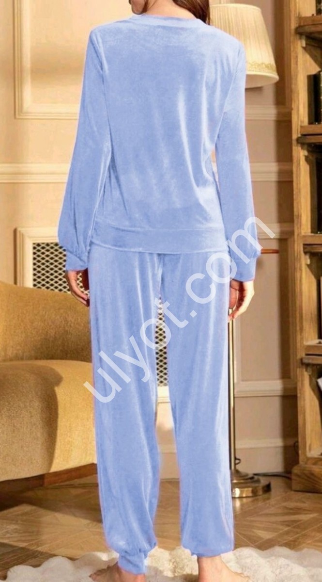 КОСТЮМ (42-52) МАНЖЕТ БЛАКИТНИЙ 2527