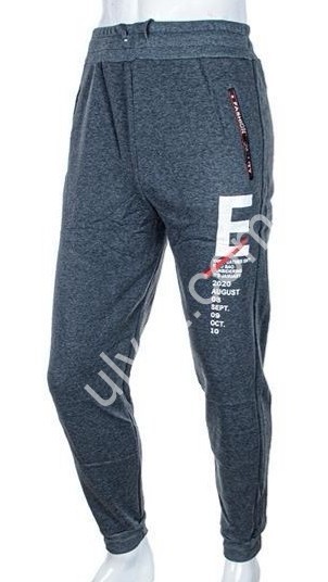 СПОРТ.ШТАНЫ (L-3XL) ФЛИС МАНЖЕТ МИКС 4283-1006