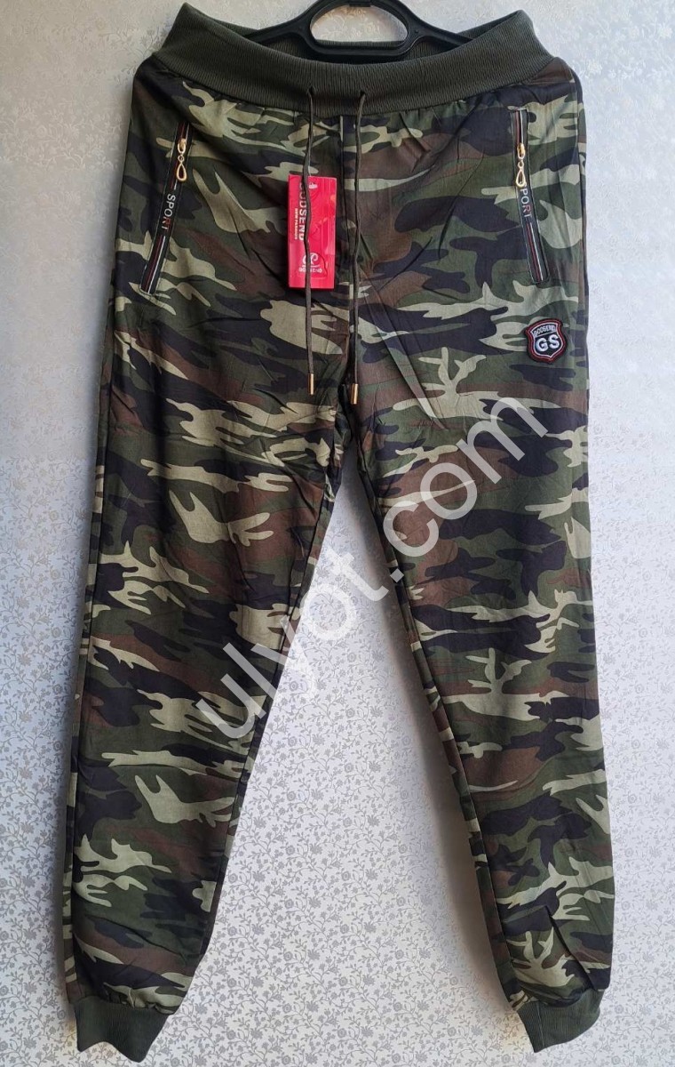 СПОРТ.ШТАНЫ (M-3XL) МАНЖЕТ ХАКИ 611/3