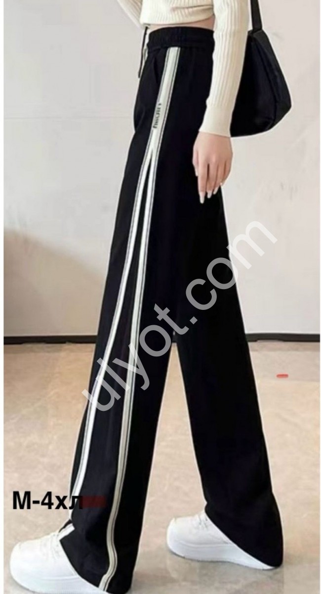 БРЮКИ (M-2XL) ЧЕРНЫЙ 8886