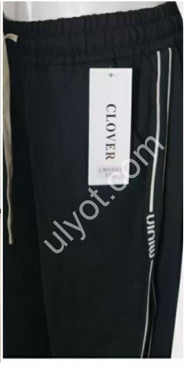 БРЮКИ (M-2XL) ЧЕРНЫЙ 8886