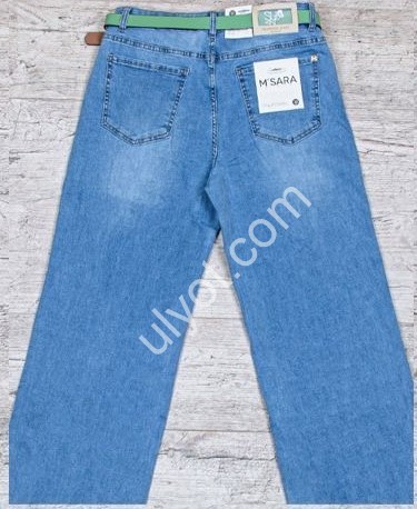 ДЖИНСИ M.SARA (M-3XL) СИНІЙ 376-4B