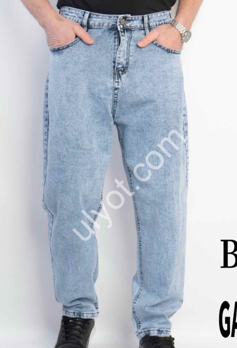 ДЖИНСЫ GAXGAX (30-40) ГОЛУБОЙ 1213
