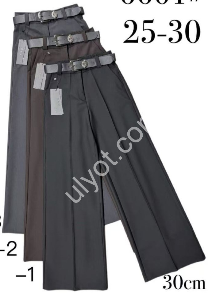 БРЮКИ (25-30) СЕРЫЙ 6601/3