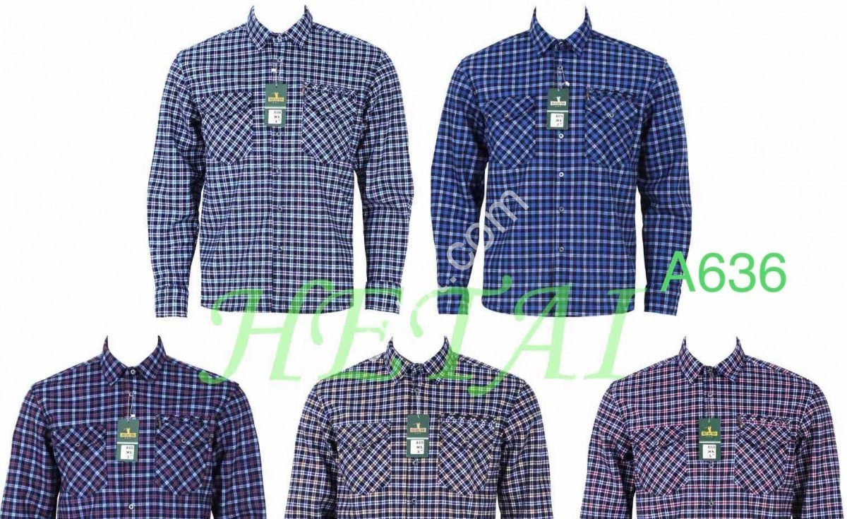 РУБАШКА (XL-5XL) МЕХ МИКС A636