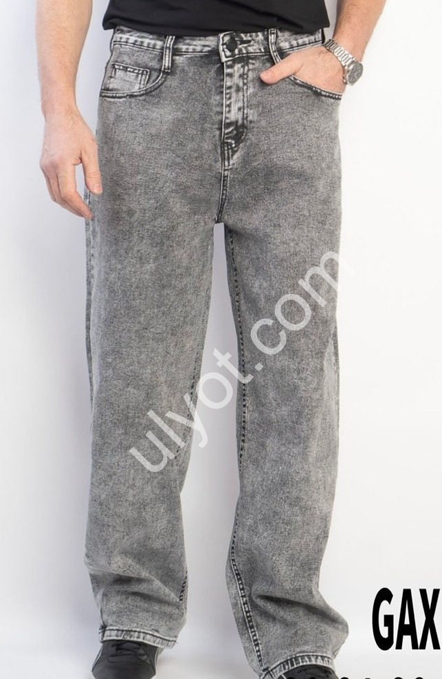 ДЖИНСЫ GAXGAX (30-40) СЕРЫЙ 1282