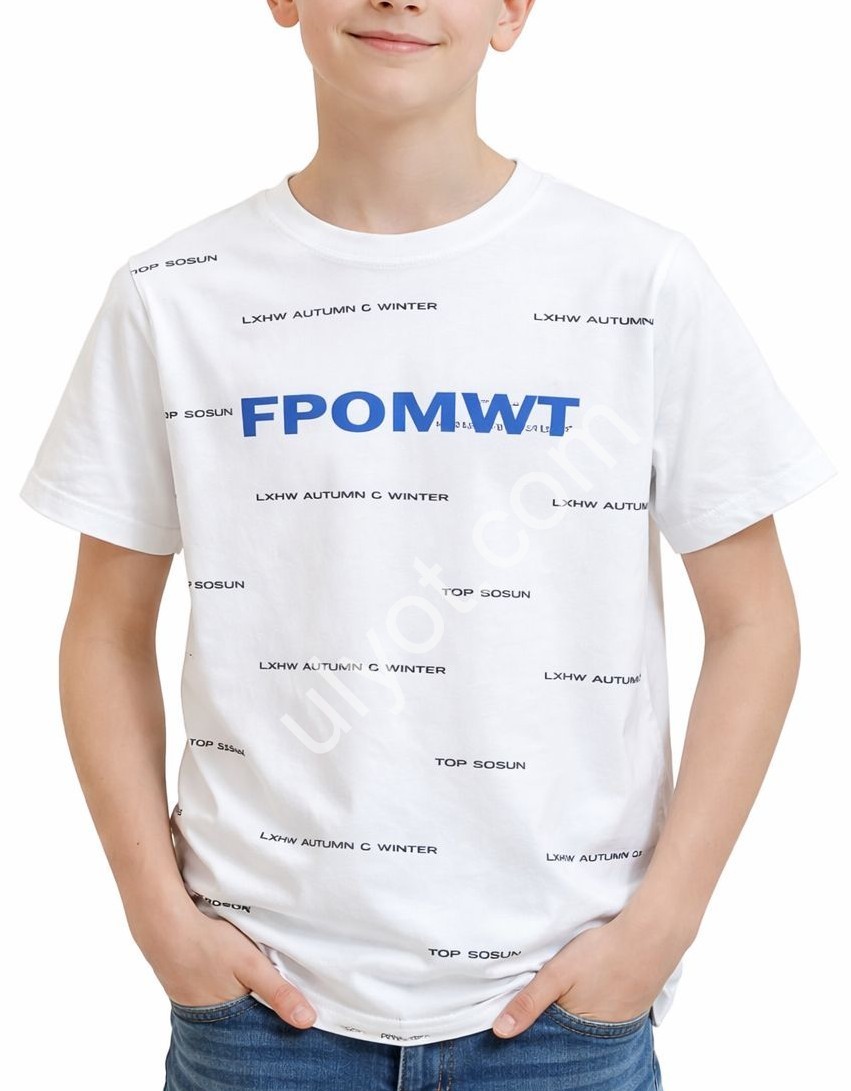 ФУТБОЛКА  (7-12 ЛЕТ) БЕЛЫЙ 