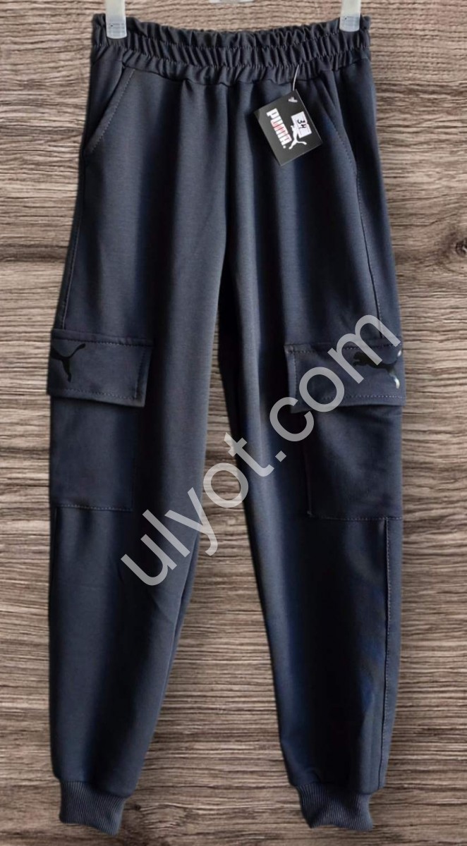 СПОРТ. ШТАНЫ P15 (3-7 ЛЕТ) МАНЖЕТ ГРАФИТ 