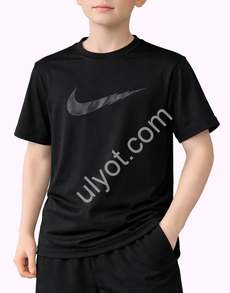 ФУТБОЛКА N02 (7-12 ЛЕТ) ЧЕРНЫЙ 