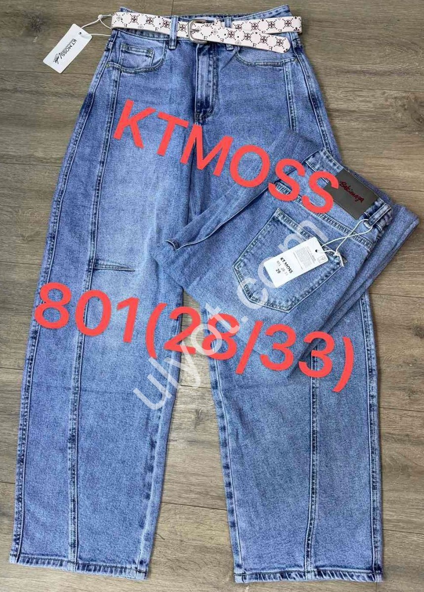 ДЖИНСИ KT.MOSS (28-33) СИНІЙ 801