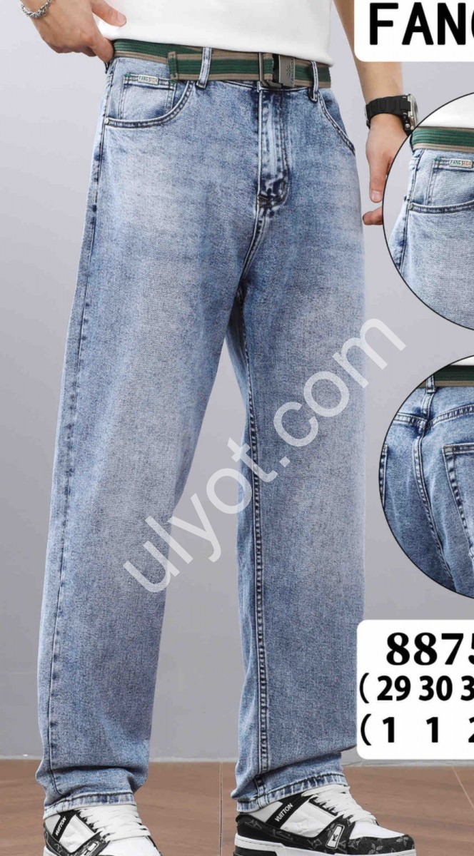 ДЖИНСЫ FANGSIDA (29-34) ГОЛУБОЙ 8875