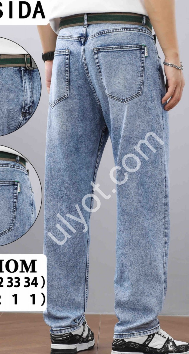 ДЖИНСЫ FANGSIDA (29-34) ГОЛУБОЙ 8875