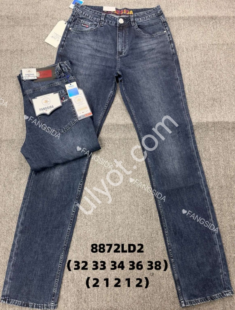 ДЖИНСЫ FANGSIDA (32-38) ГРАФИТ 8872