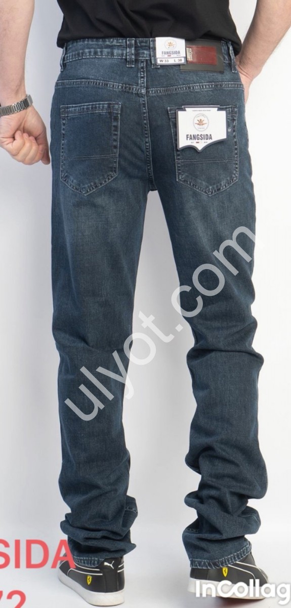 ДЖИНСИ FANGSIDA (32-38) Т.СИНІЙ 8872