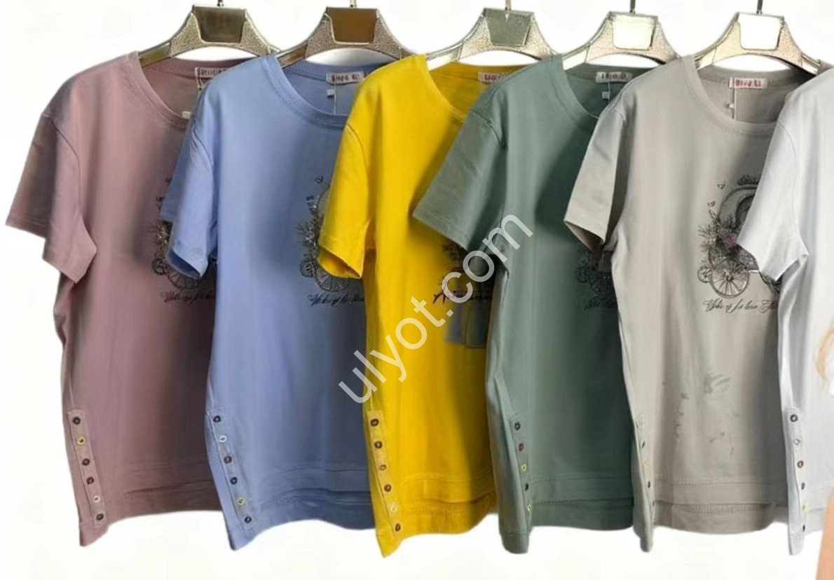 ФУТБОЛКА (5XL-8XL) БЛАКИТНИЙ 8202