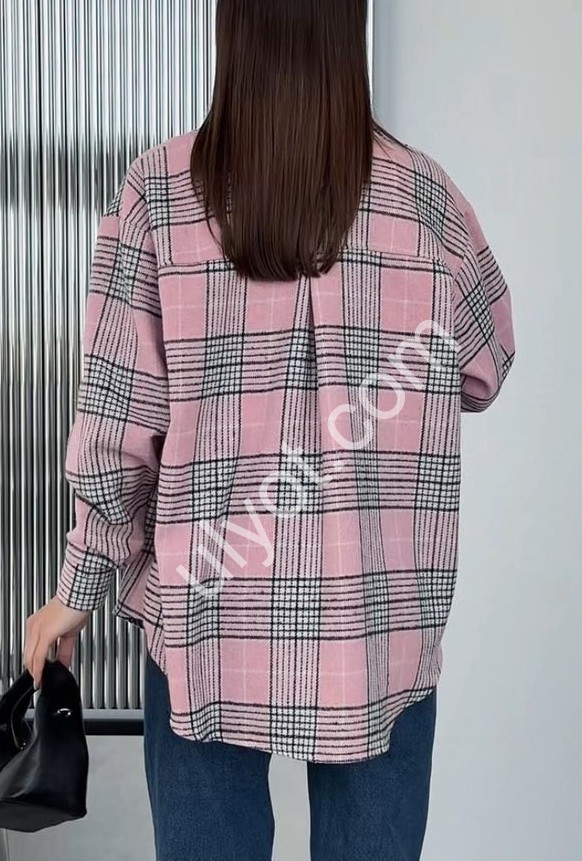 СОРОЧКА (OVERSIZE 42-46) РОЖОВИЙ 310